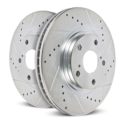 Power Stop Evolution Drilled and Slotted Rotors AR83097XPR