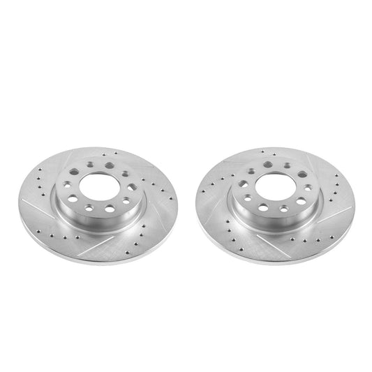 Power Stop Evolution Drilled and Slotted Rotors AR83097XPR