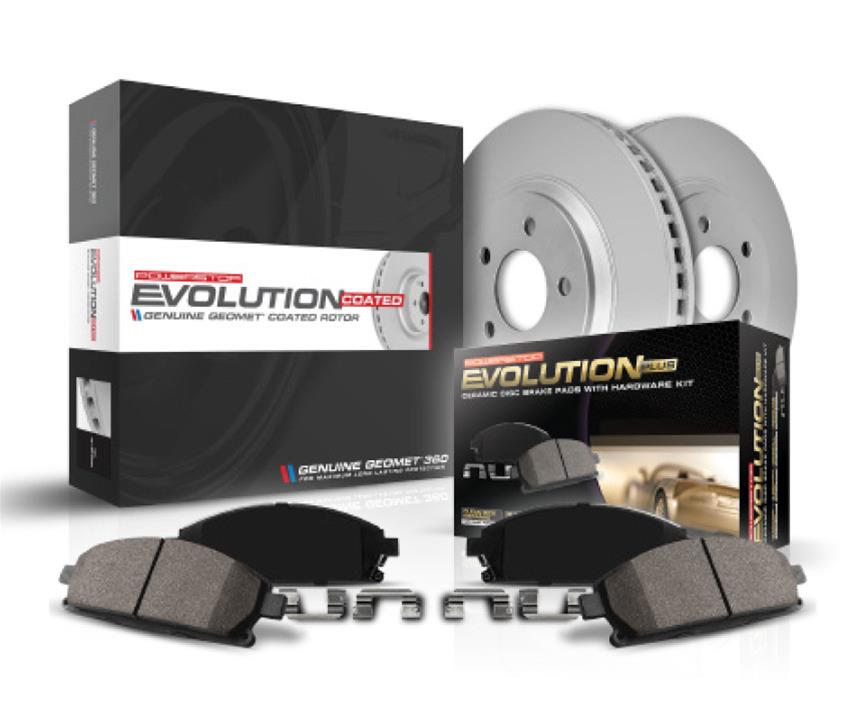 Power Stop Z17 Evolution Plus GEOMET Coated Brake Kits CRK1132