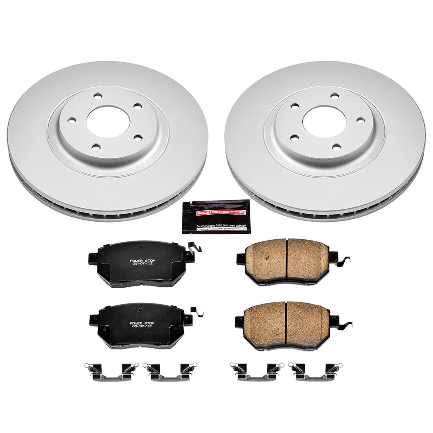 Power Stop Z17 Evolution Plus GEOMET Coated Brake Kits CRK091