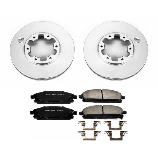 Power Stop Z17 Evolution Plus GEOMET Coated Brake Kits CRK1175