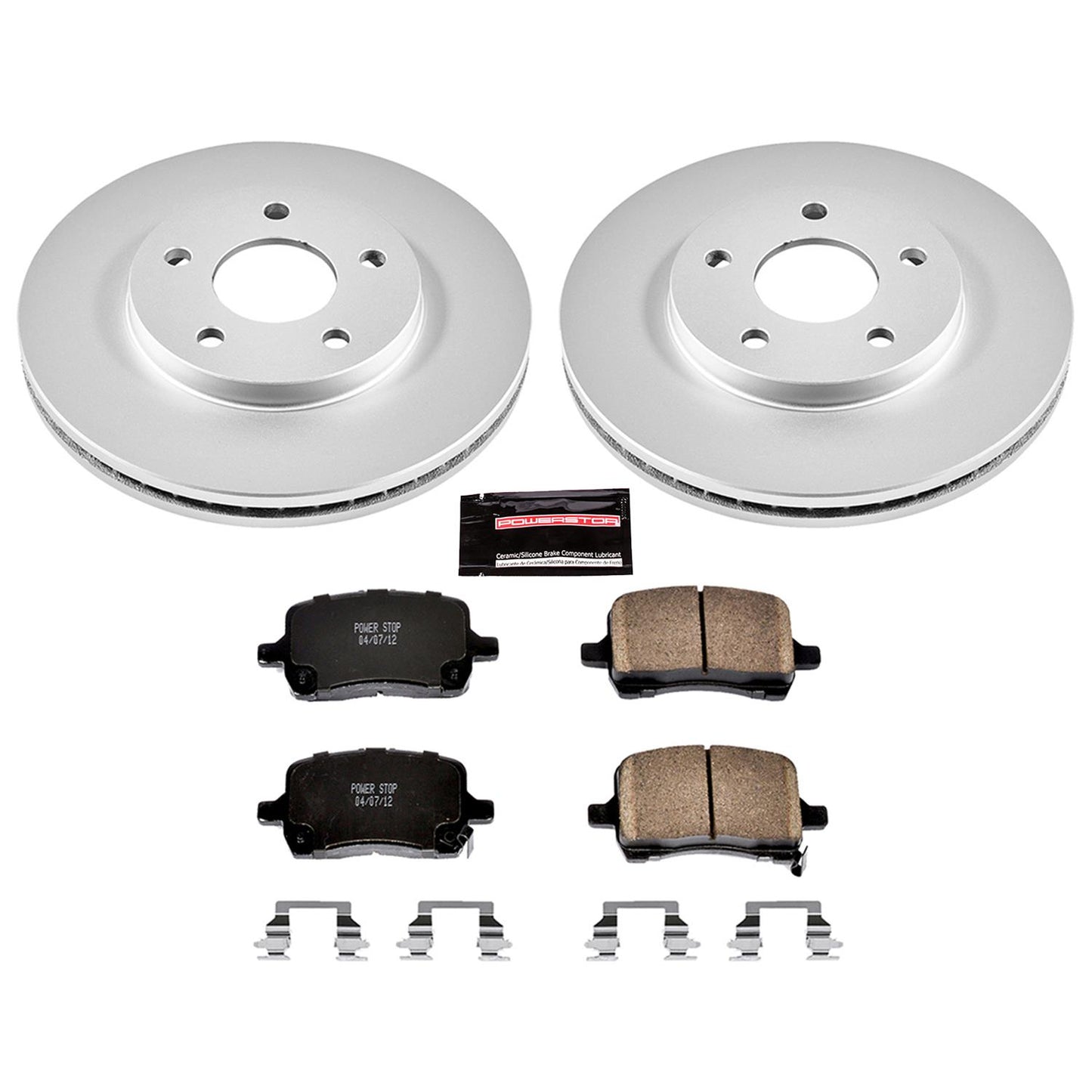 Power Stop Z17 Evolution Plus GEOMET Coated Brake Kits CRK1448