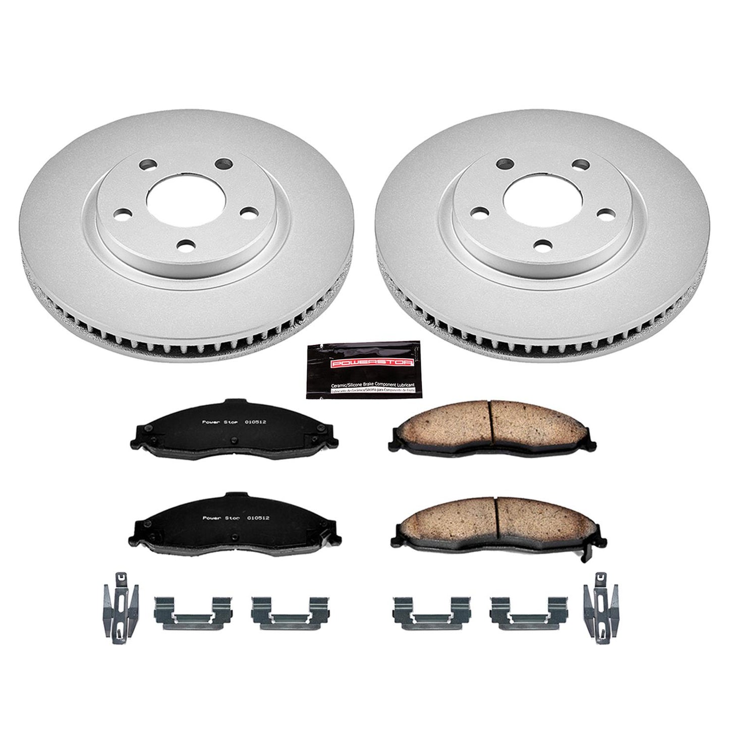 Power Stop Z17 Evolution Plus GEOMET Coated Brake Kits CRK1547