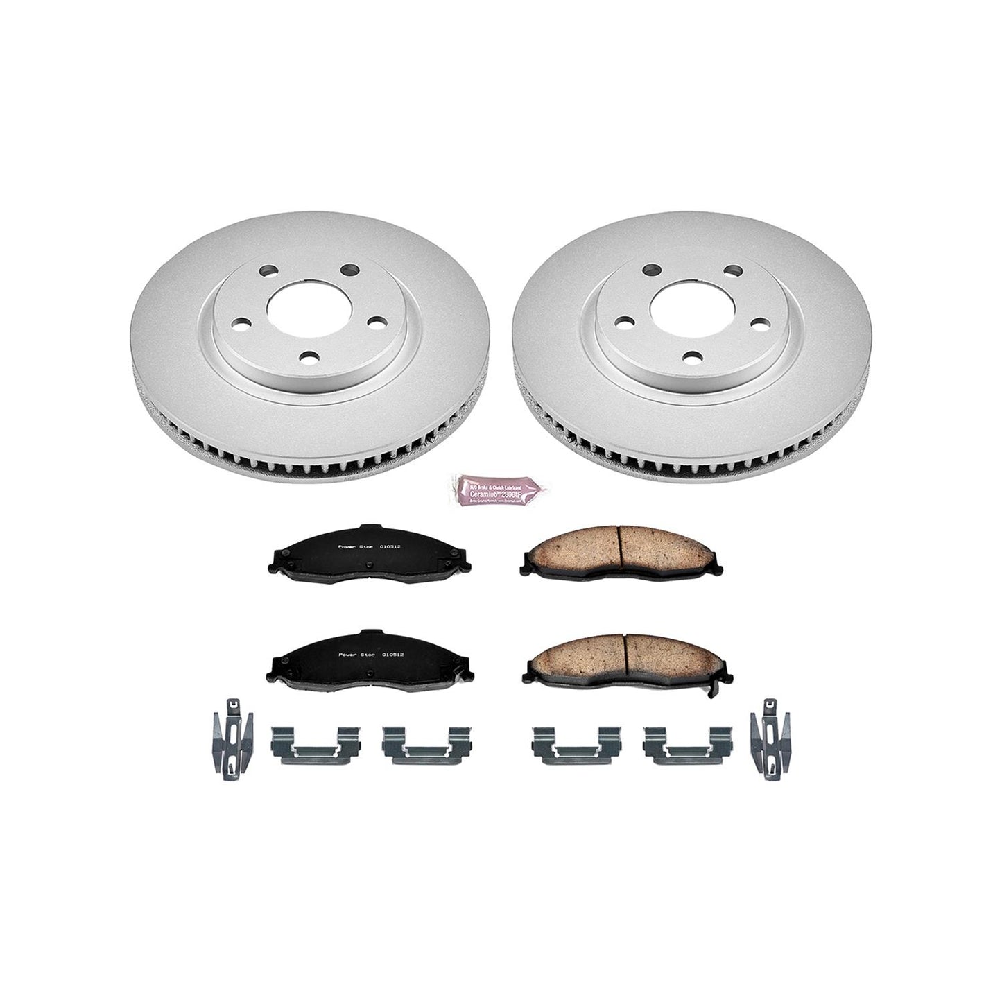 Power Stop Z17 Evolution Plus GEOMET Coated Brake Kits CRK1547