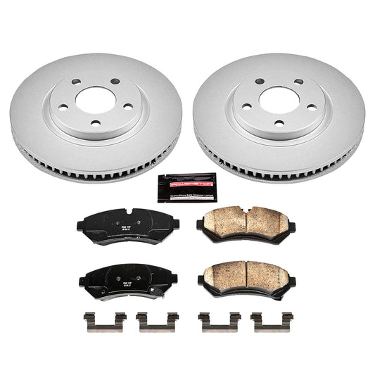 Power Stop Z17 Evolution Plus GEOMET Coated Brake Kits CRK1549