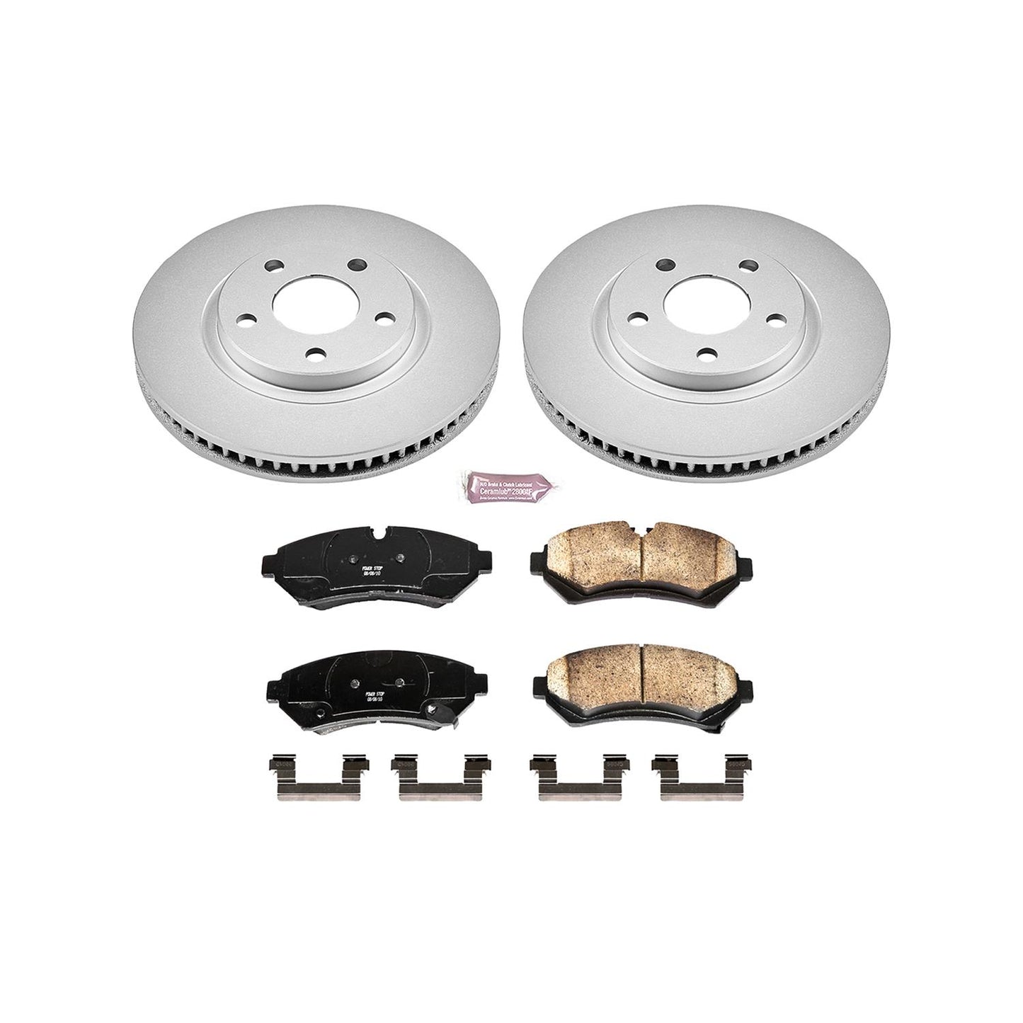 Power Stop Z17 Evolution Plus GEOMET Coated Brake Kits CRK1549
