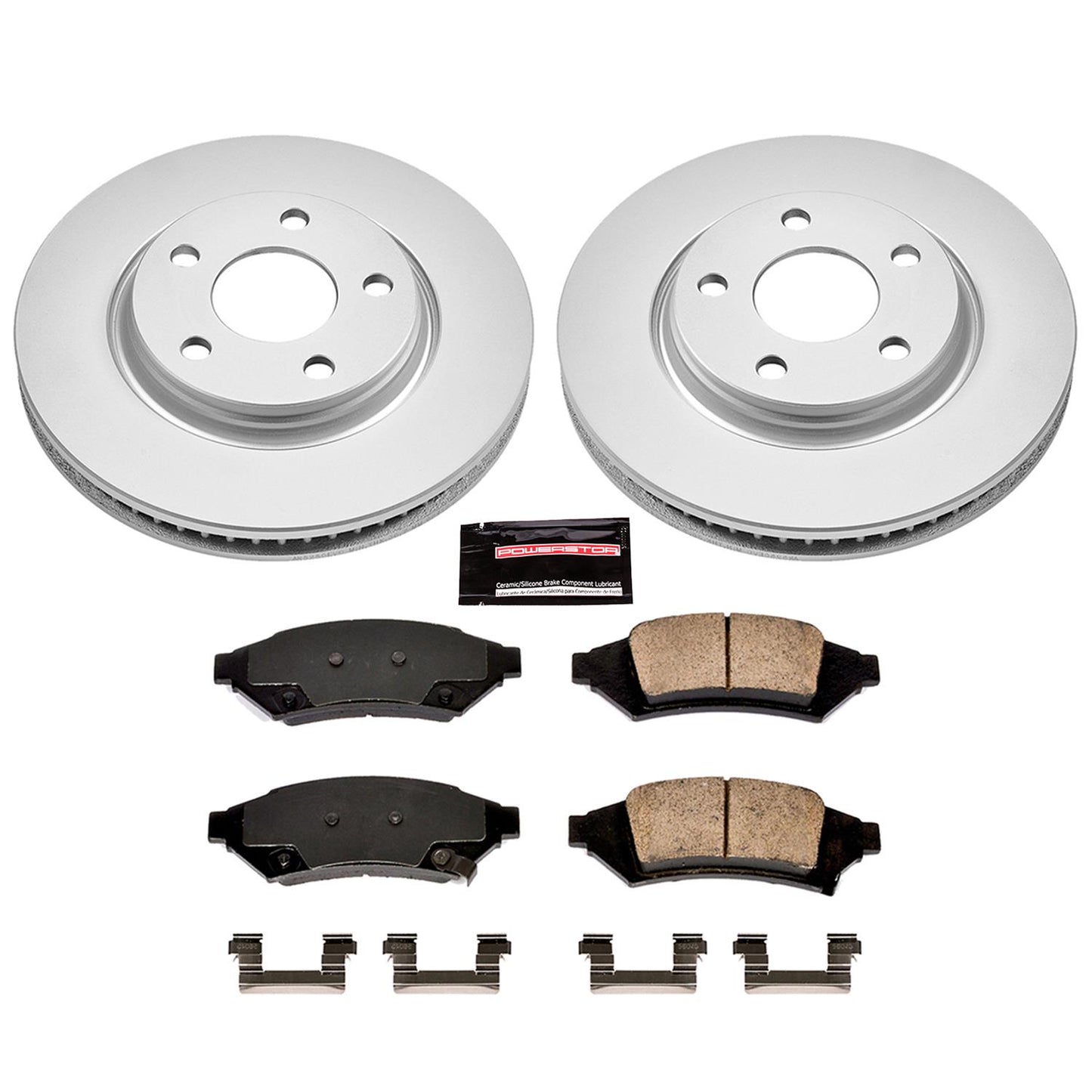 Power Stop Z17 Evolution Plus GEOMET Coated Brake Kits CRK1586