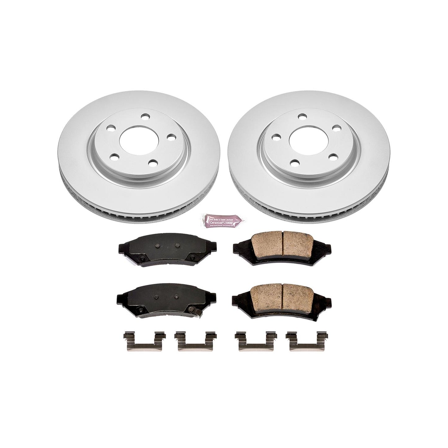 Power Stop Z17 Evolution Plus GEOMET Coated Brake Kits CRK1586