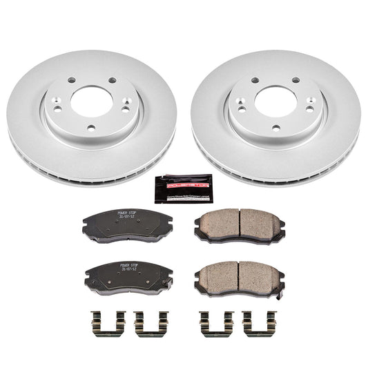 Power Stop Z17 Evolution Plus GEOMET Coated Brake Kits CRK163