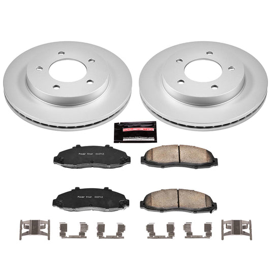 Power Stop Z17 Evolution Plus GEOMET Coated Brake Kits CRK1866