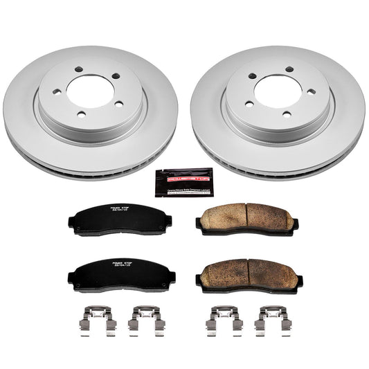 Power Stop Z17 Evolution Plus GEOMET Coated Brake Kits CRK1931