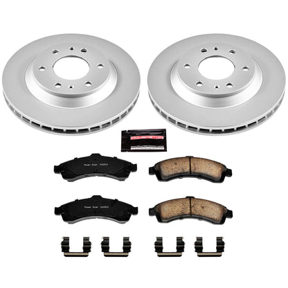 Power Stop Z17 Evolution Plus GEOMET Coated Brake Kits CRK2057