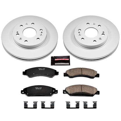 Power Stop Z17 Evolution Plus GEOMET Coated Brake Kits CRK2067