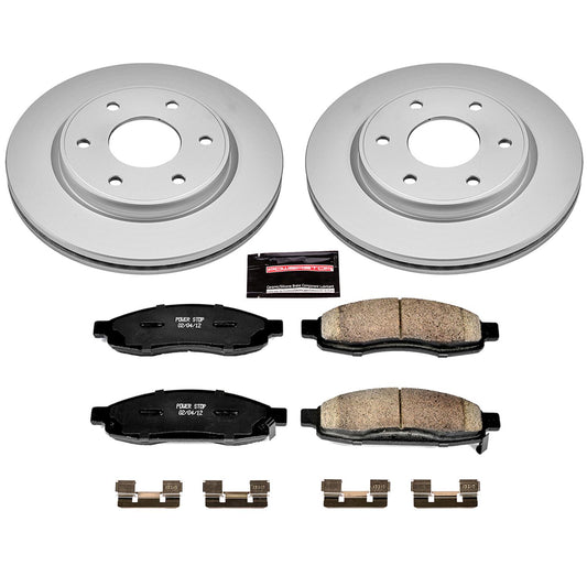 Power Stop Z17 Evolution Plus GEOMET Coated Brake Kits CRK211