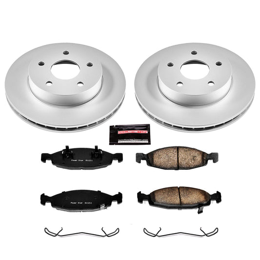 Power Stop Z17 Evolution Plus GEOMET Coated Brake Kits CRK2147