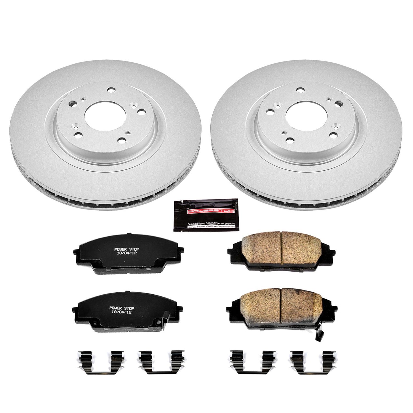 Power Stop Z17 Evolution Plus GEOMET Coated Brake Kits CRK2439