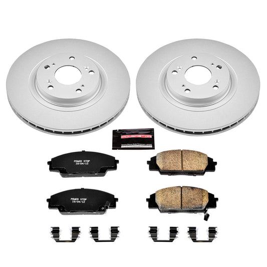 Power Stop Z17 Evolution Plus GEOMET Coated Brake Kits CRK2439