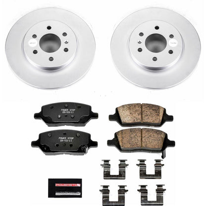 Power Stop Z17 Evolution Plus GEOMET Coated Brake Kits CRK4609