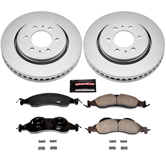 Power Stop Z17 Evolution Plus GEOMET Coated Brake Kits CRK4682