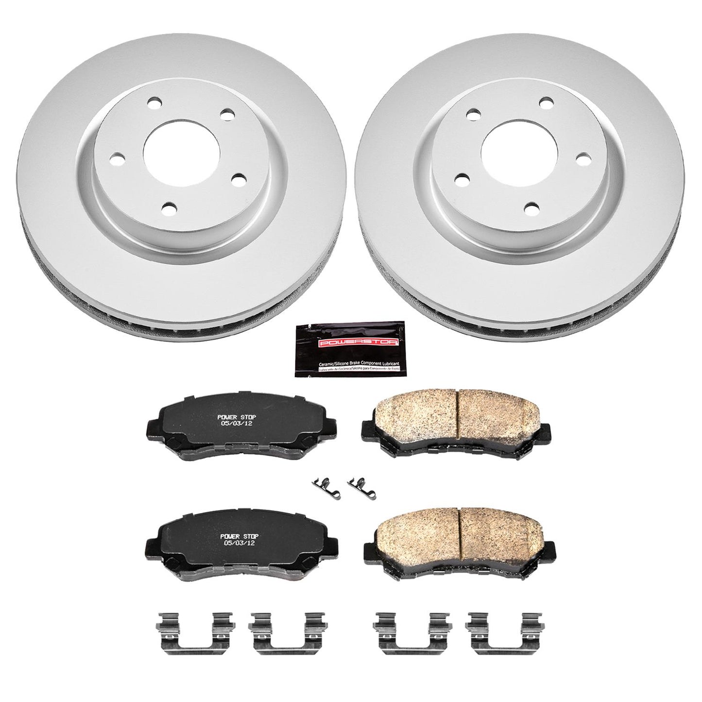 Power Stop Z17 Evolution Plus GEOMET Coated Brake Kits CRK4724