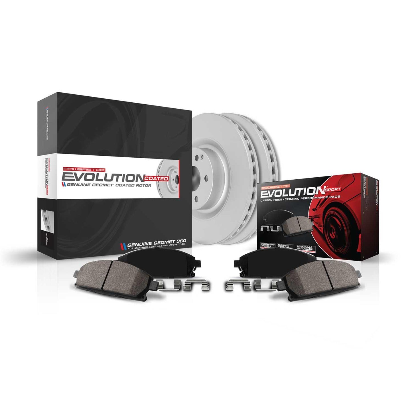 Power Stop Z23 Evolution Sport GEOMET Coated Brake Kits CRK5320