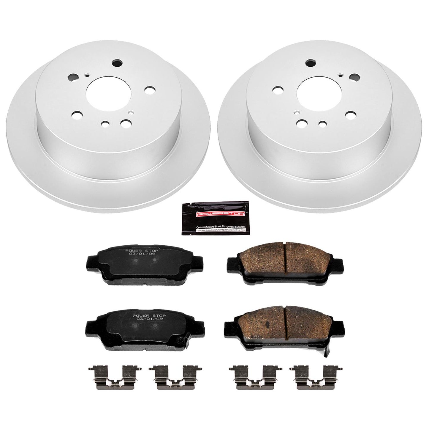 Power Stop Z17 Evolution Plus GEOMET Coated Brake Kits CRK5498