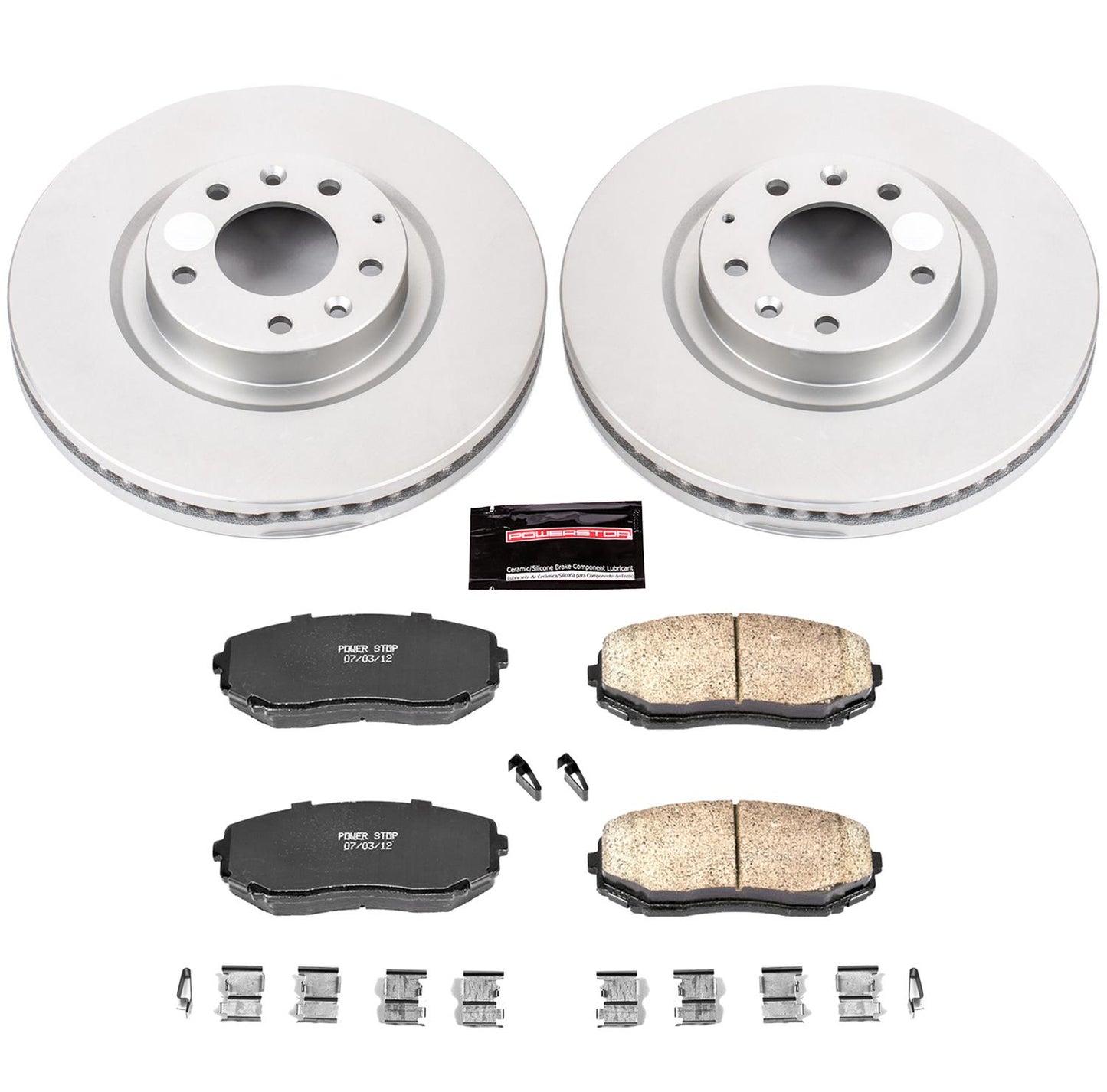 Power Stop Z17 Evolution Plus GEOMET Coated Brake Kits CRK5878