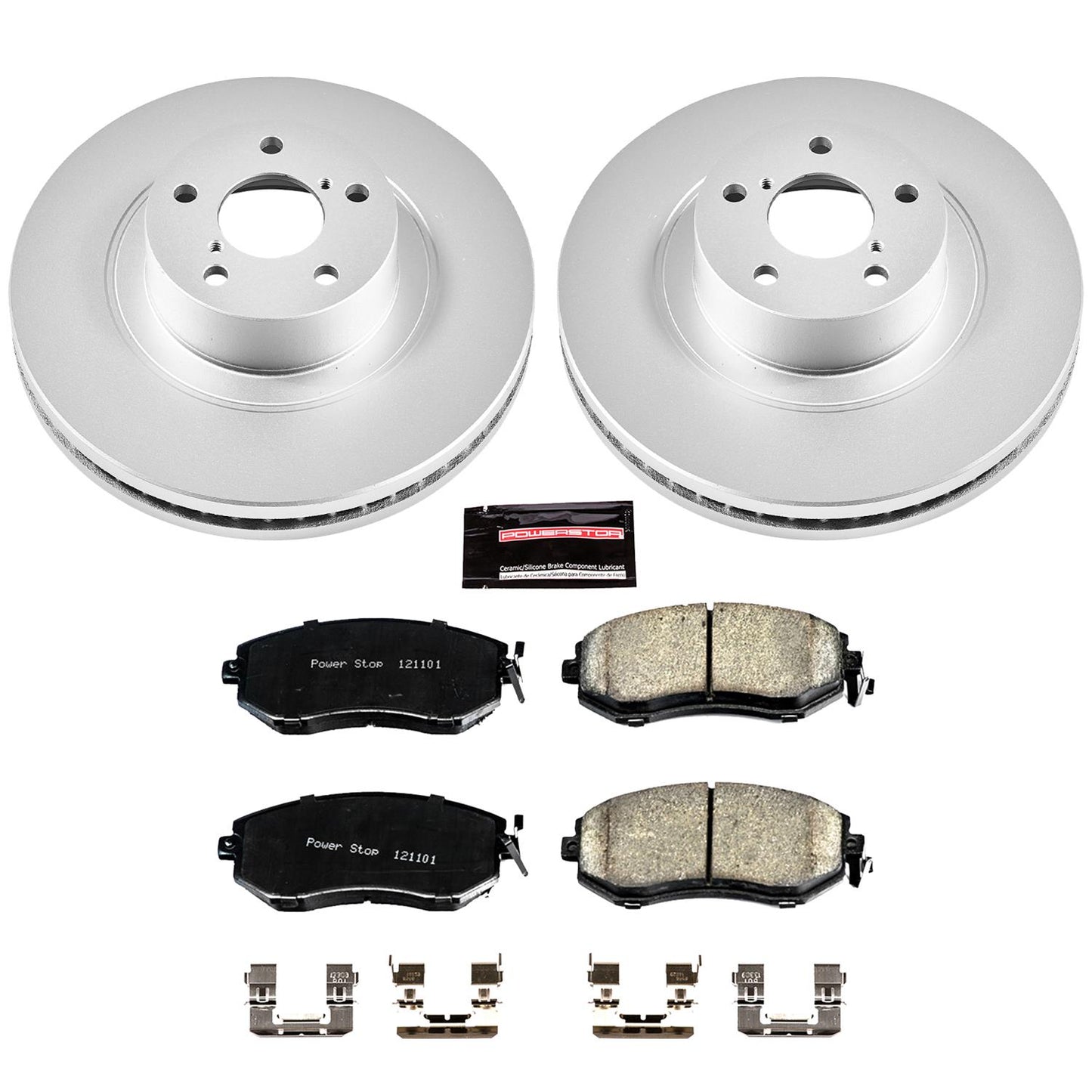 Power Stop Z17 Evolution Plus GEOMET Coated Brake Kits CRK6082