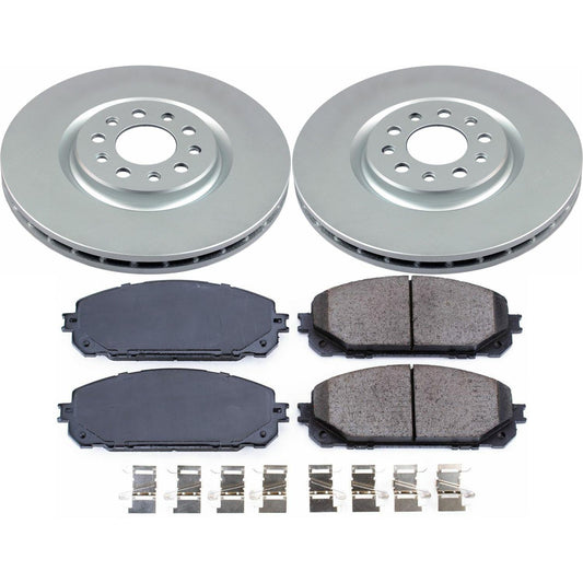 Power Stop Z17 Evolution Plus GEOMET Coated Brake Kits CRK7414