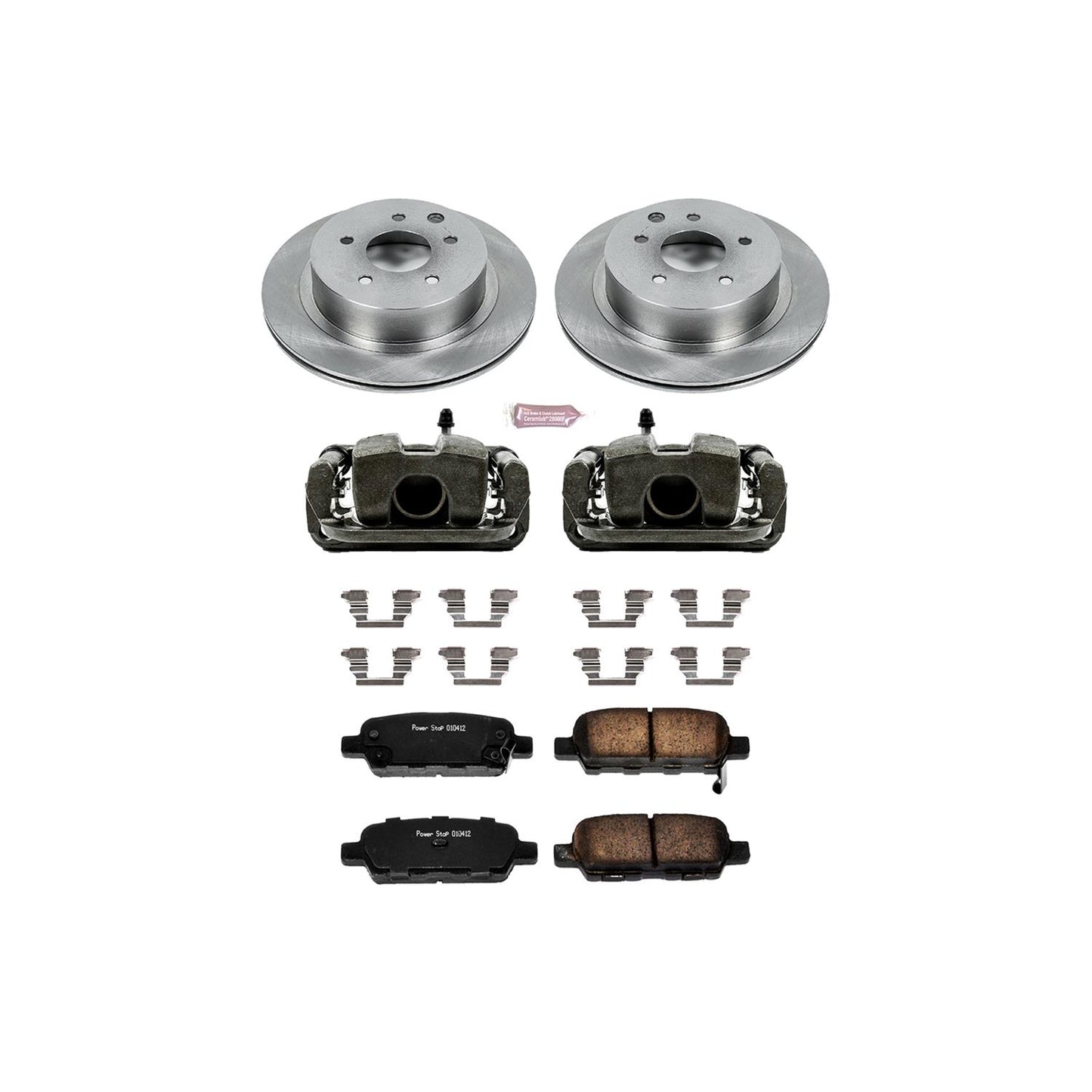 Power Stop Z17 Evolution Plus Stock Replacement Brake Kits with Calipers KCOE103