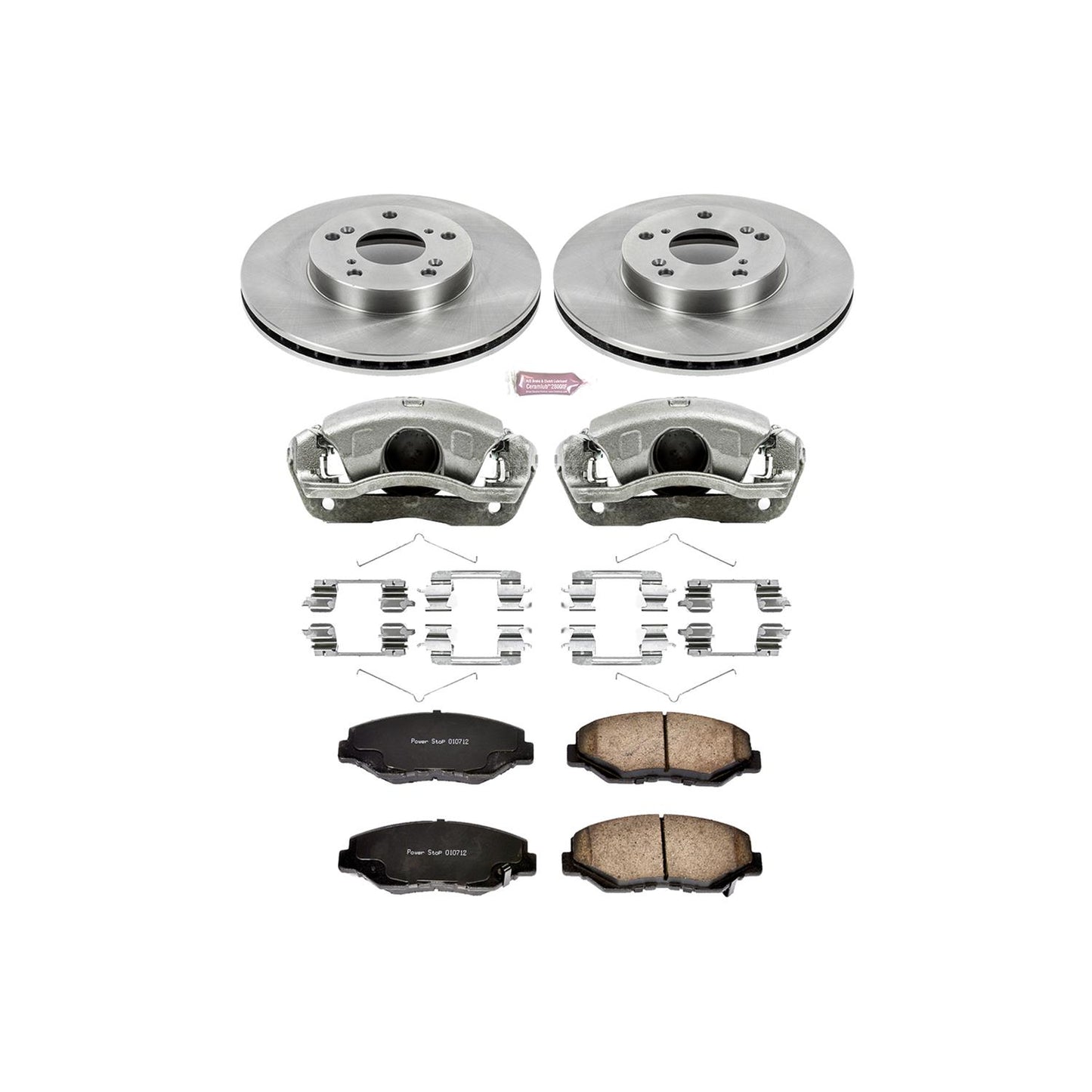 Power Stop Z17 Evolution Plus Stock Replacement Brake Kits with Calipers KCOE1043A