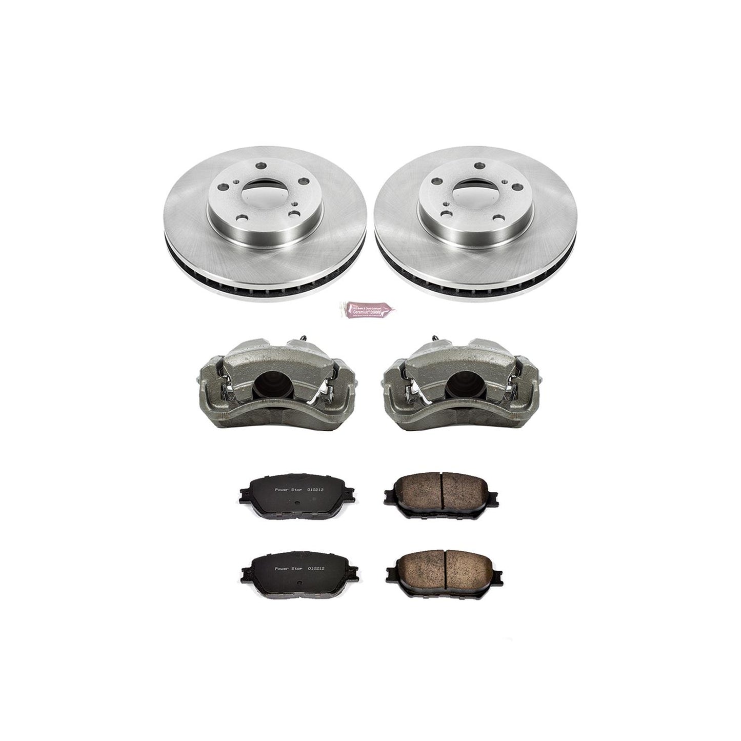 Power Stop Z17 Evolution Plus Stock Replacement Brake Kits with Calipers KCOE1064