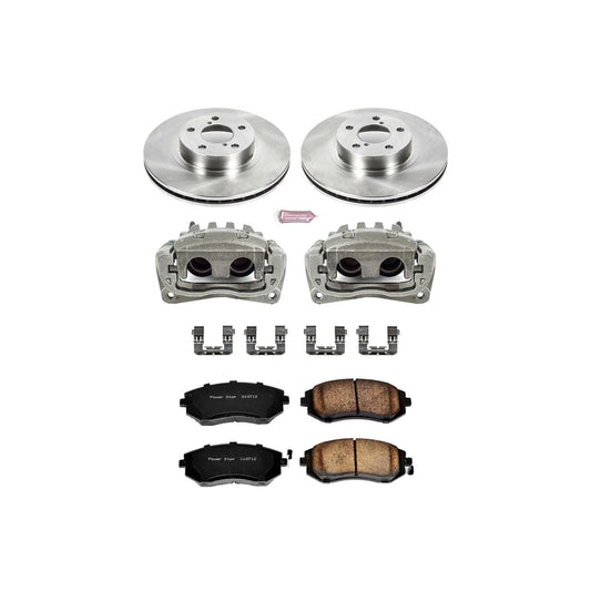 Power Stop Z17 Evolution Plus Stock Replacement Brake Kits with Calipers KCOE1124