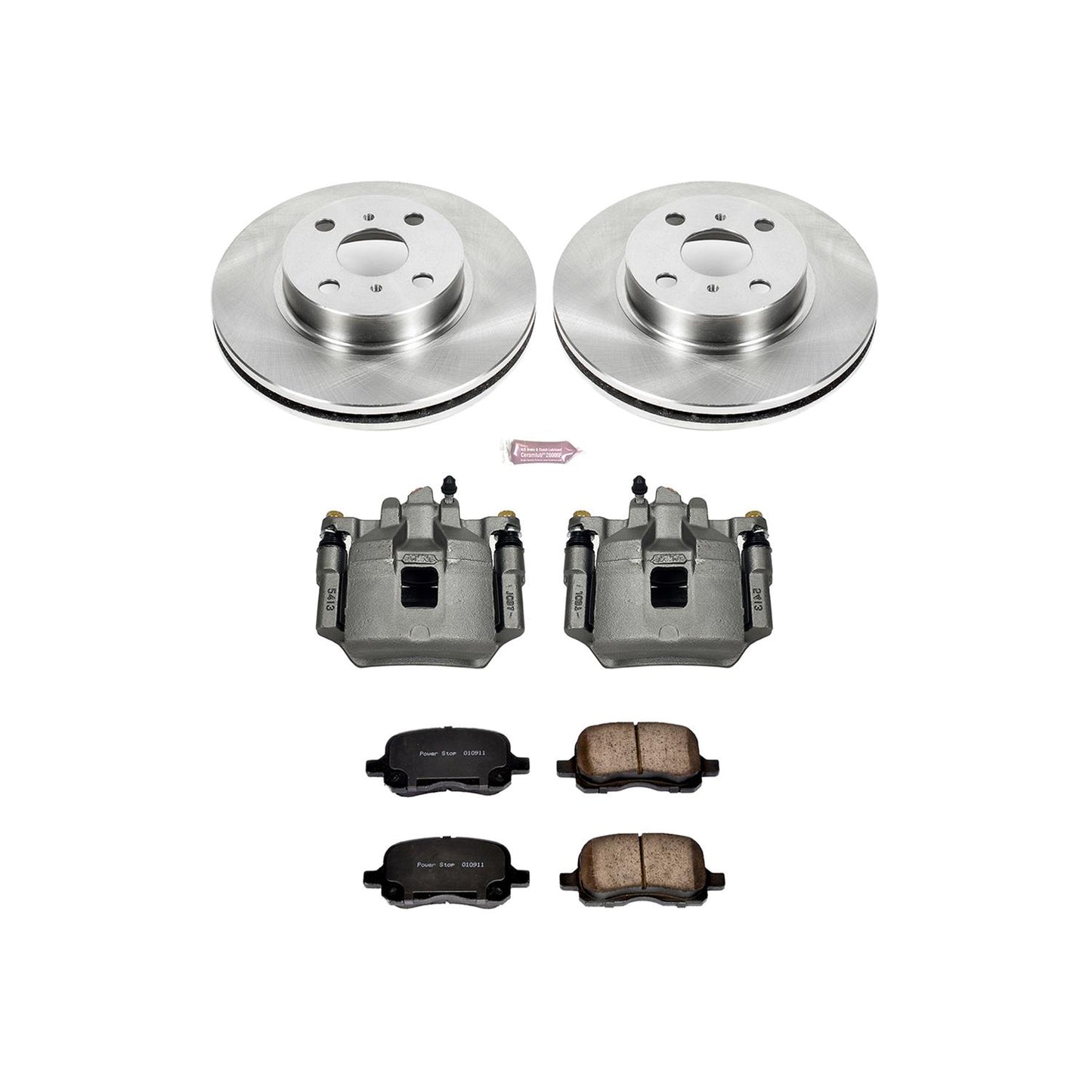 Power Stop Z17 Evolution Plus Stock Replacement Brake Kits with Calipers KCOE1152