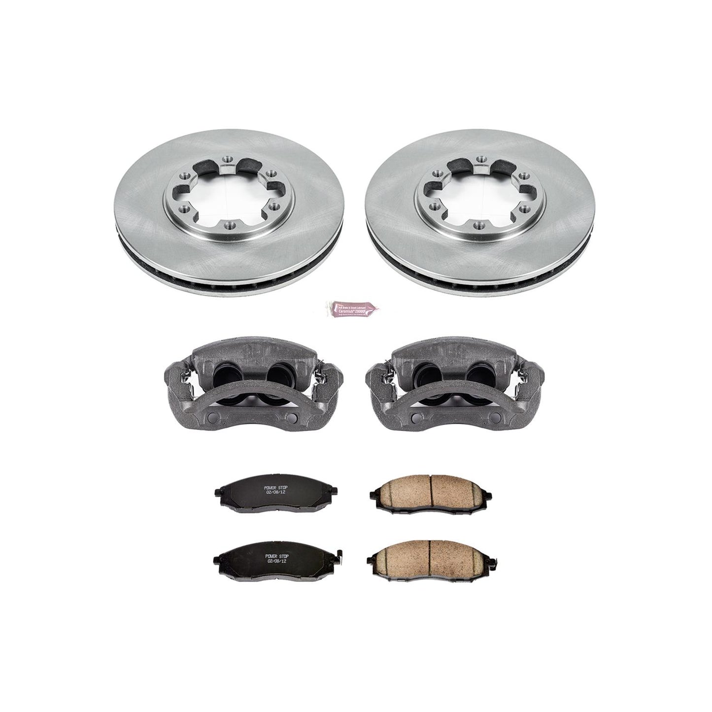 Power Stop Z17 Evolution Plus Stock Replacement Brake Kits with Calipers KCOE1176
