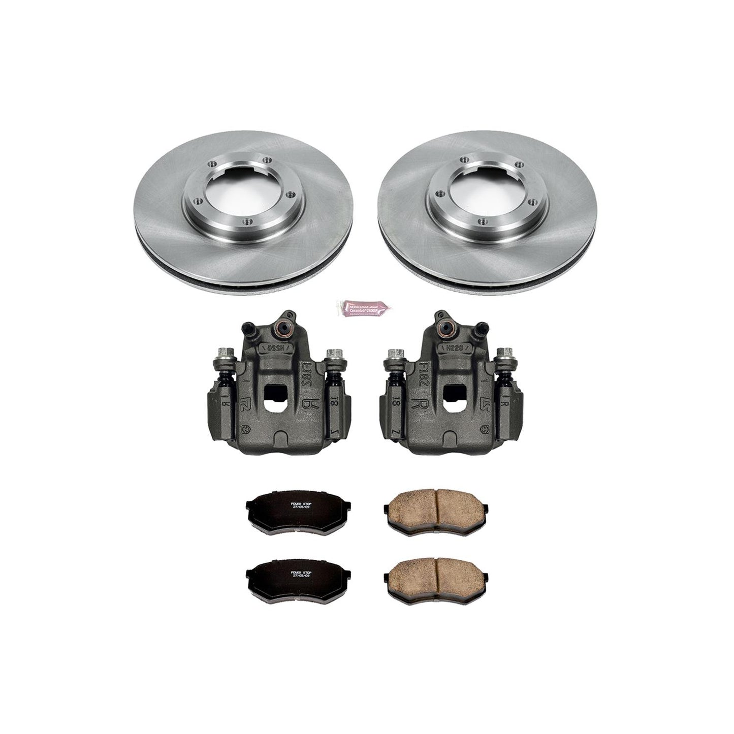 Power Stop Z17 Evolution Plus Stock Replacement Brake Kits with Calipers KCOE1232