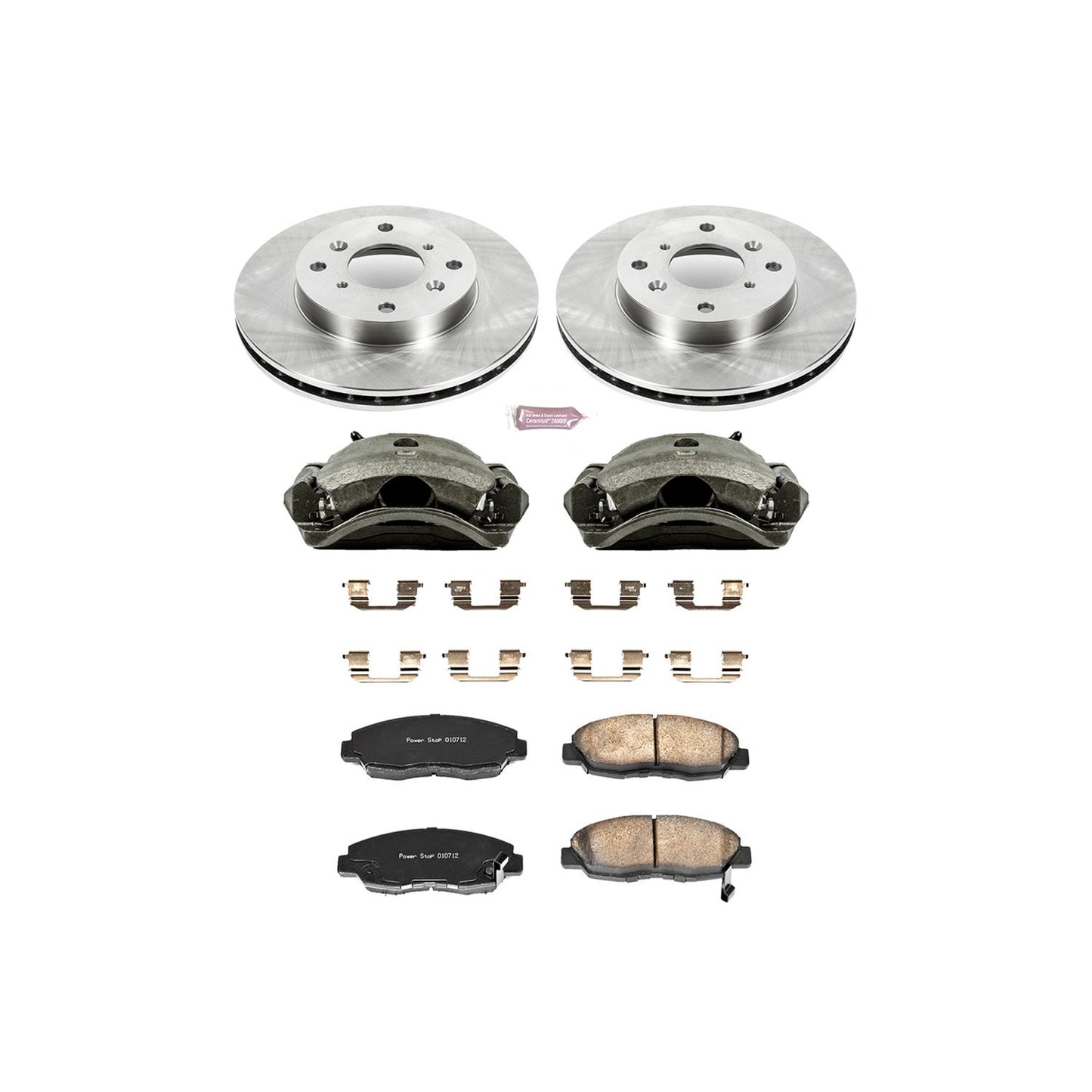 Power Stop Z17 Evolution Plus Stock Replacement Brake Kits with Calipers KCOE1239