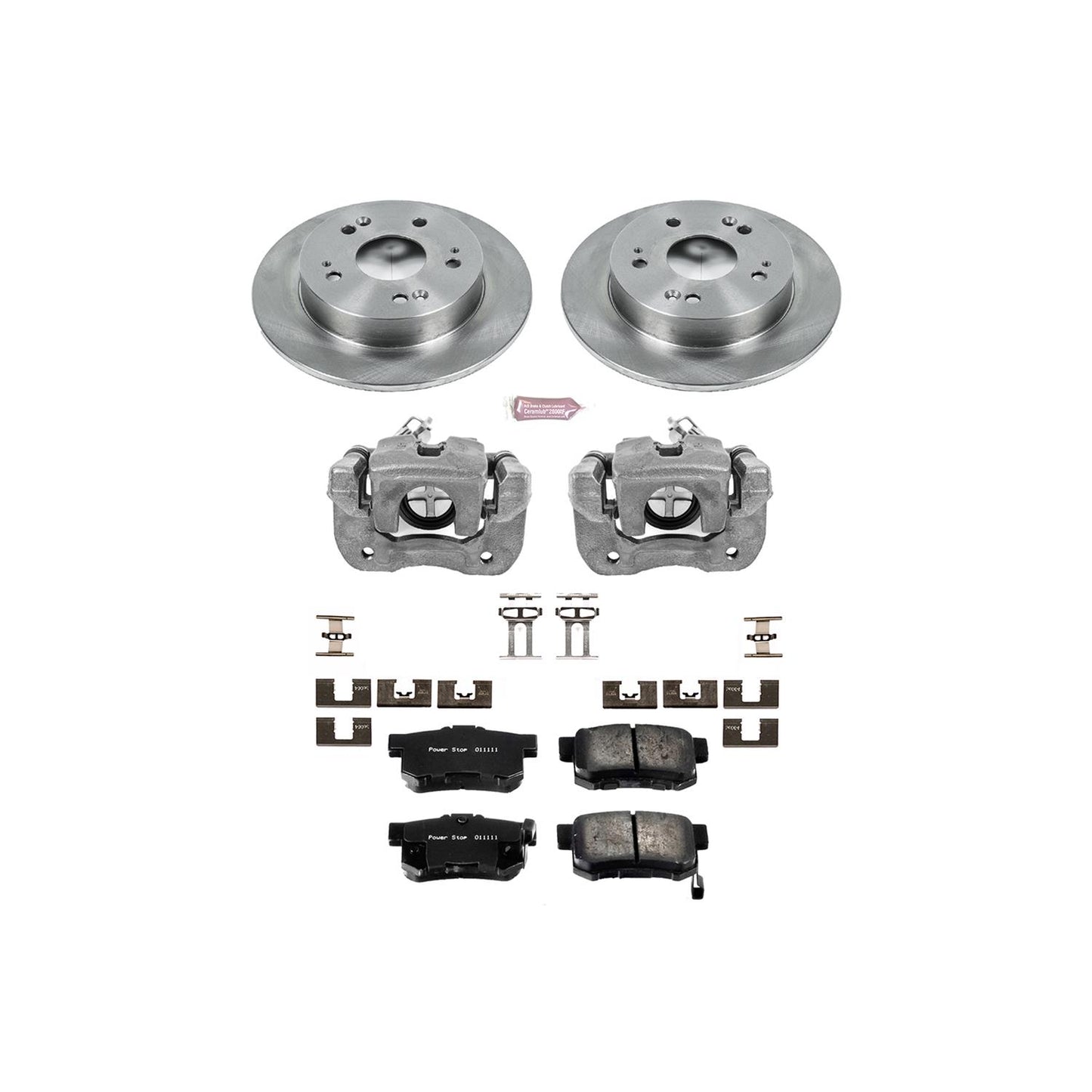 Power Stop Z17 Evolution Plus Stock Replacement Brake Kits with Calipers KCOE1243B