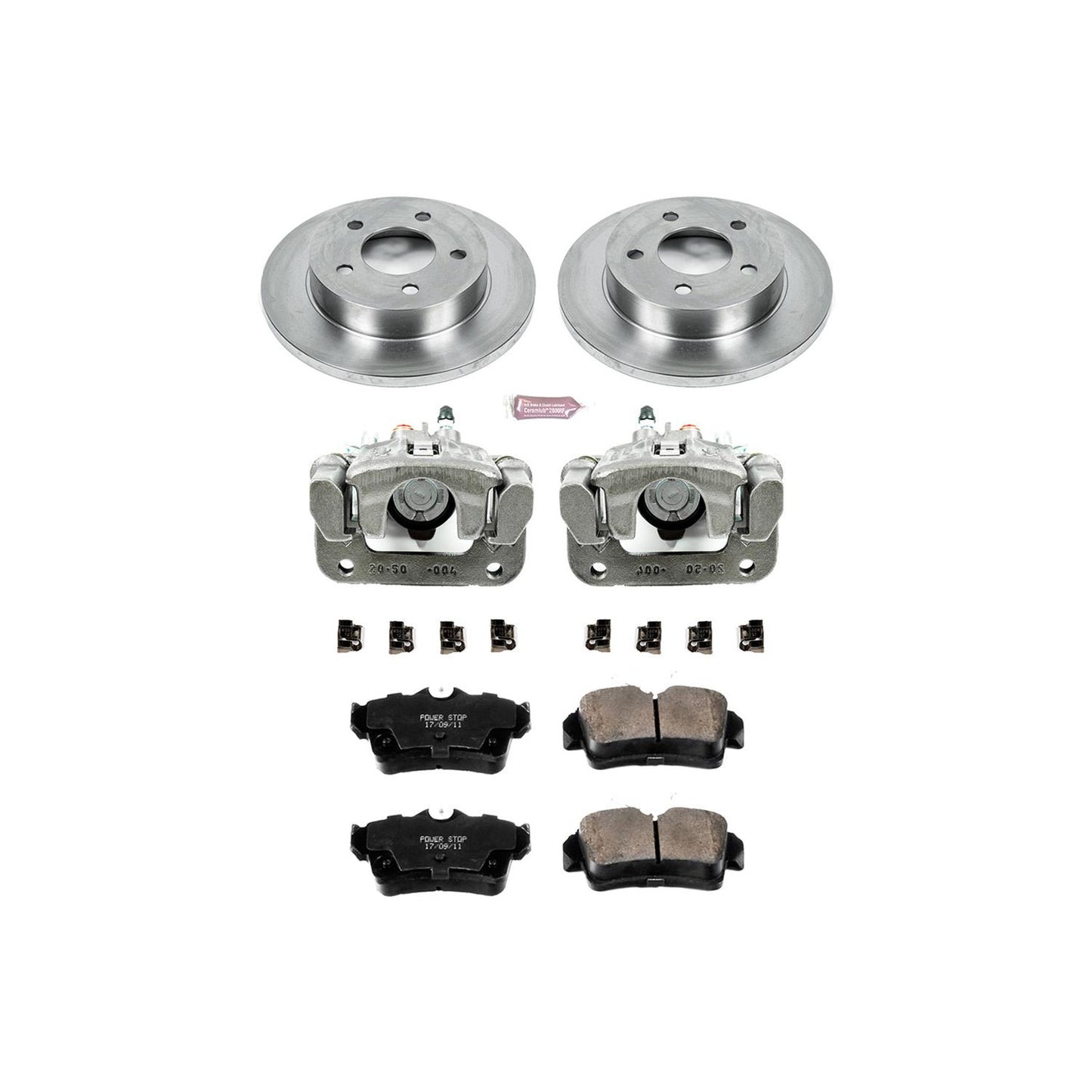 Power Stop Z17 Evolution Plus Stock Replacement Brake Kits with Calipers KCOE1303
