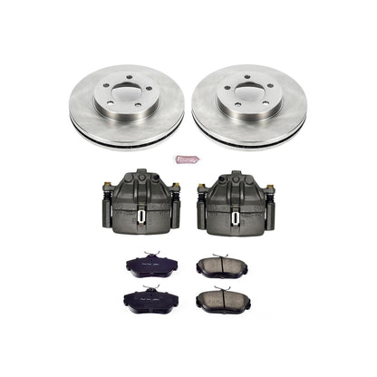 Power Stop Z17 Evolution Plus Stock Replacement Brake Kits with Calipers KCOE1327