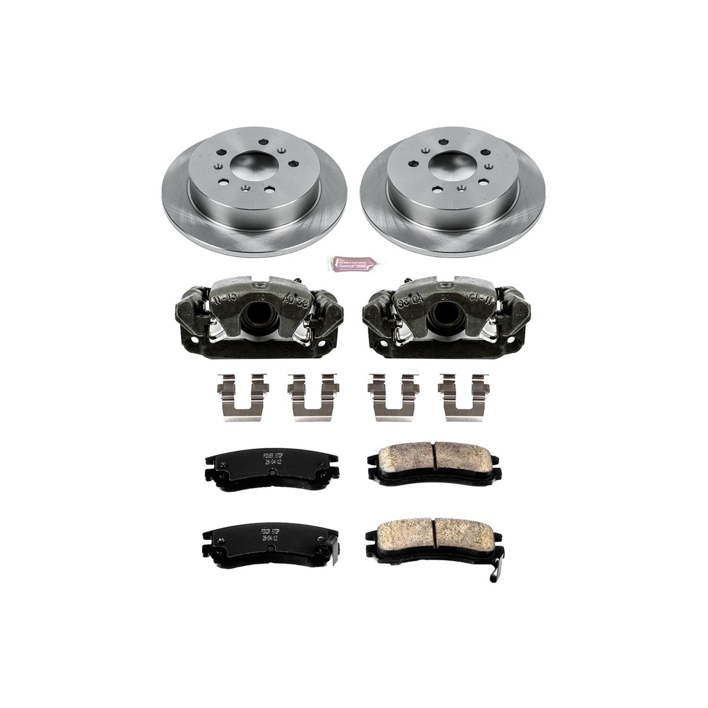 Power Stop Z17 Evolution Plus Stock Replacement Brake Kits with Calipers KCOE1440
