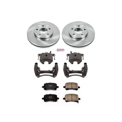 Power Stop Z17 Evolution Plus Stock Replacement Brake Kits with Calipers KCOE1448