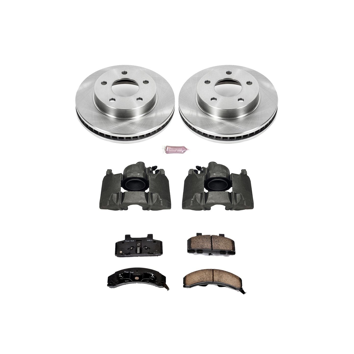 Power Stop Z17 Evolution Plus Stock Replacement Brake Kits with Calipers KCOE1487