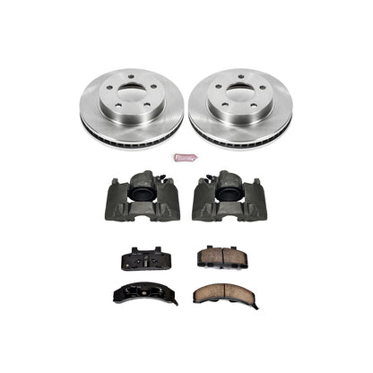 Power Stop Z17 Evolution Plus Stock Replacement Brake Kits with Calipers KCOE1487