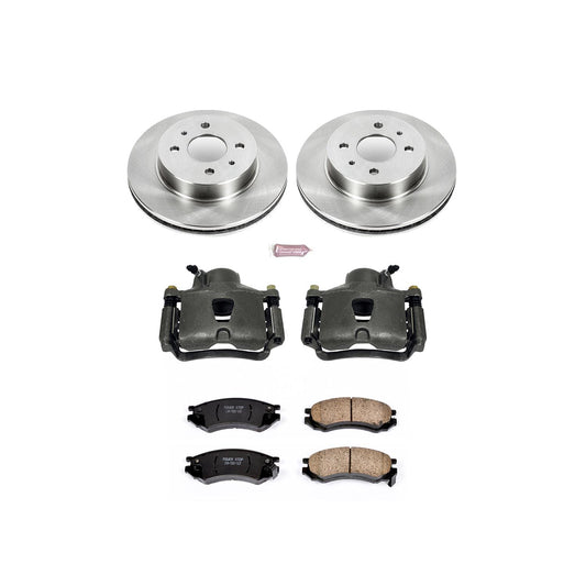 Power Stop Z17 Evolution Plus Stock Replacement Brake Kits with Calipers KCOE1515