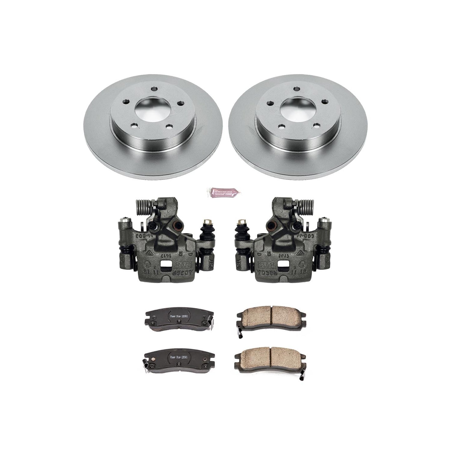 Power Stop Z17 Evolution Plus Stock Replacement Brake Kits with Calipers KCOE1526