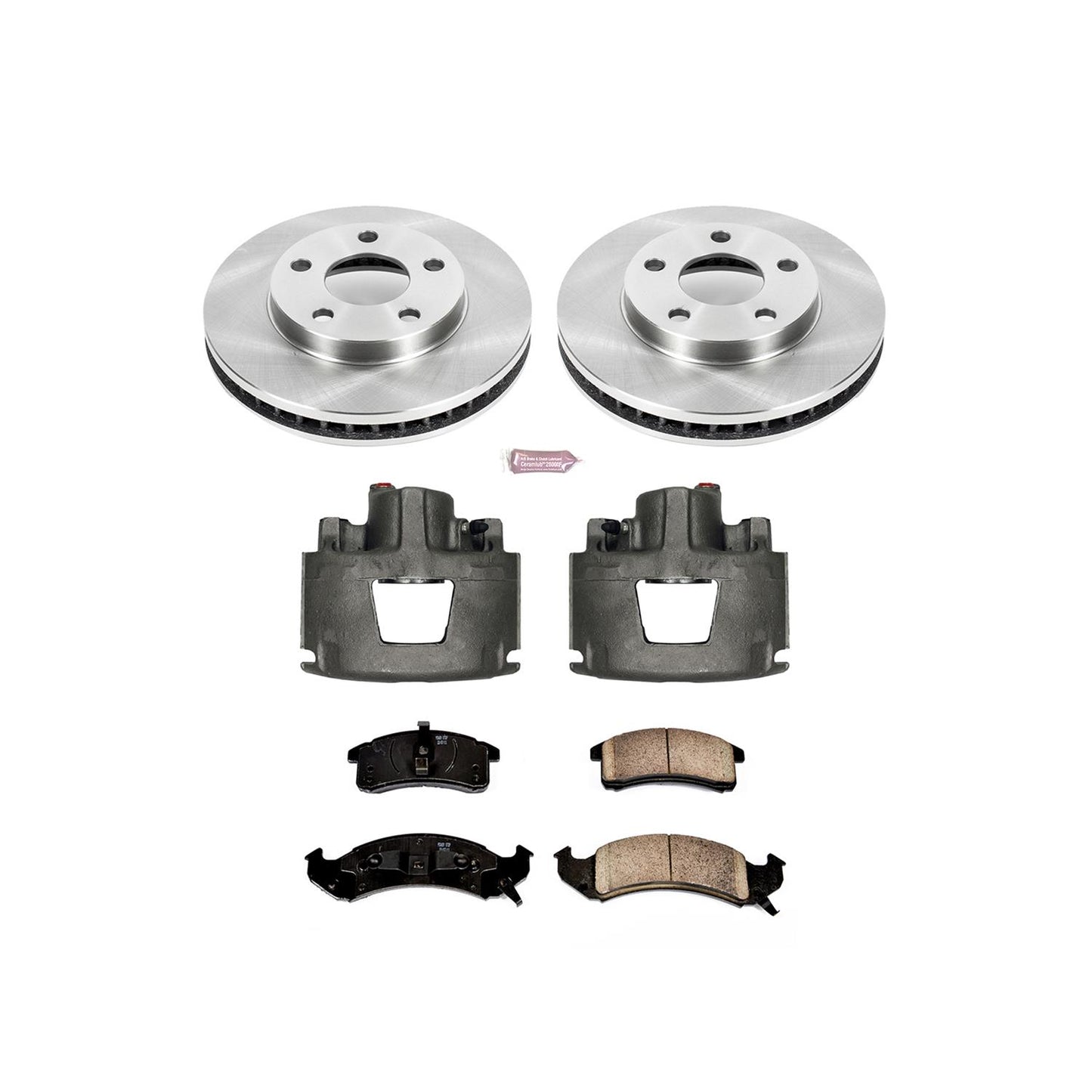 Power Stop Z17 Evolution Plus Stock Replacement Brake Kits with Calipers KCOE1532