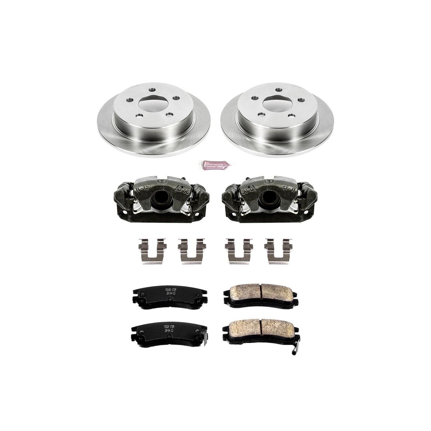 Power Stop Z17 Evolution Plus Stock Replacement Brake Kits with Calipers KCOE1558