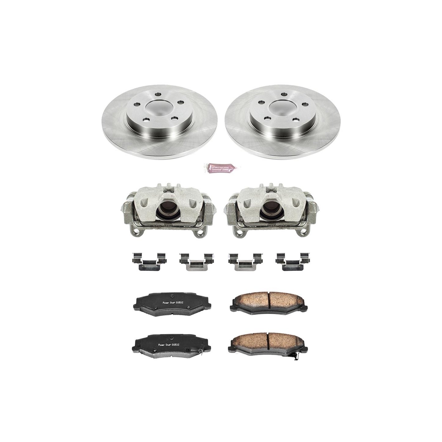 Power Stop Z17 Evolution Plus Stock Replacement Brake Kits with Calipers KCOE1566