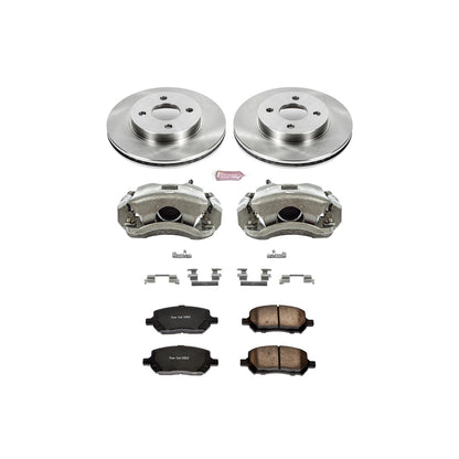 Power Stop Z17 Evolution Plus Stock Replacement Brake Kits with Calipers KCOE1604